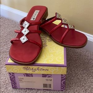 NEW Brighton red sandals - size 10M!